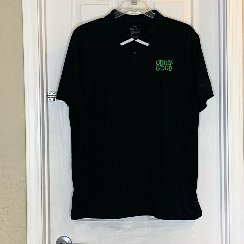 Nike Dri-Fit Golf Polo Black Size XL Oddly Good